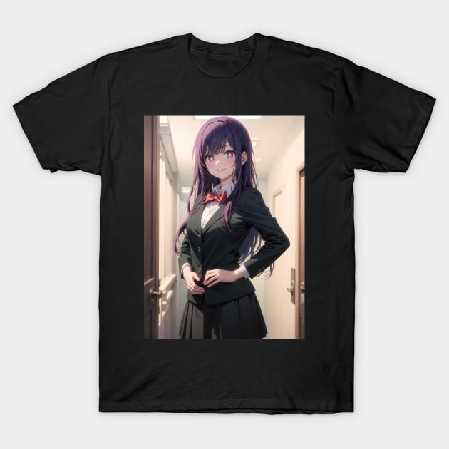 Oshi No Ko In A Black Suit T-Shirt by yevomoine